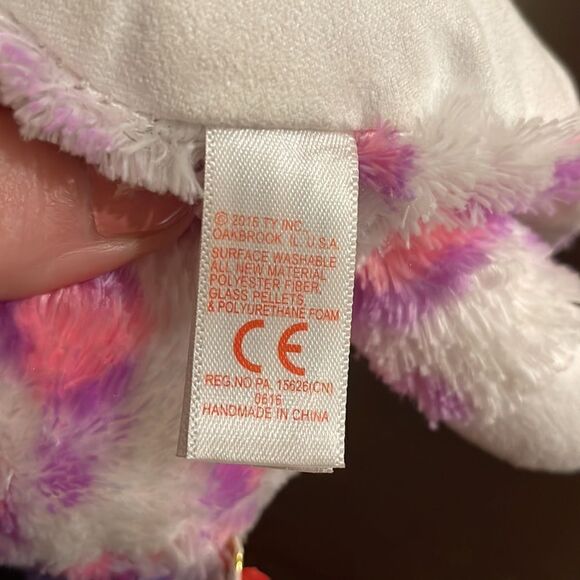 2016 Ty Peak-a-Boos Savannah the Pink and Purple Kitty Cat NWT 6” tall EUC - Picture 8 of 8